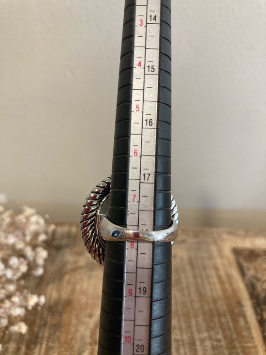 Hammered Gold & Silver Rope Statement Ring – Mixed Metal Fashion Jewelry Size 8 - Picture 4 of 11